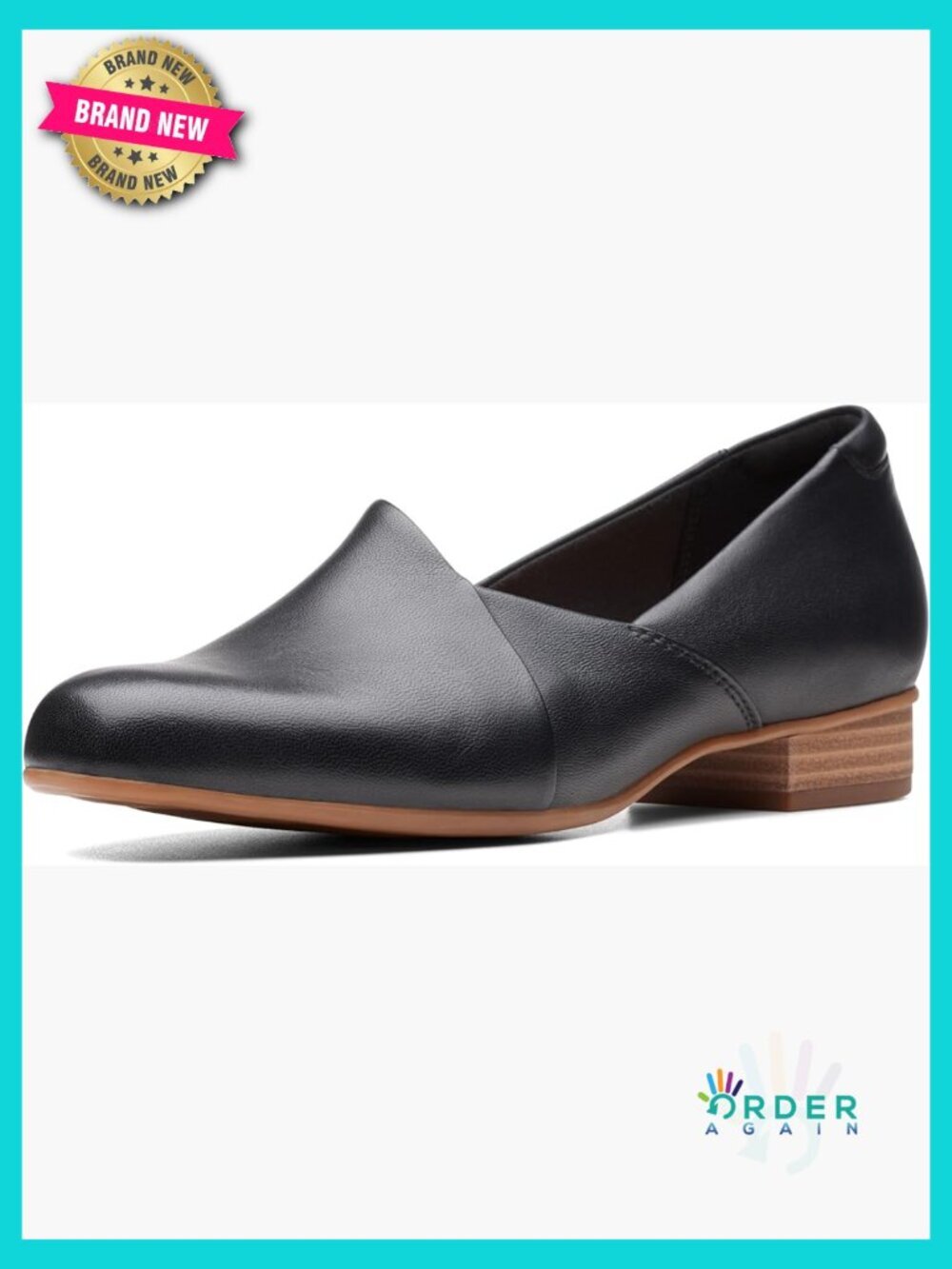 Classic Loafer with Cushioned Insole Low Block Heel Pull-On Style Comfortable